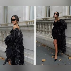 NWT Tory Burch Fringed Coat $1,998 XS